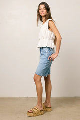 Nori Button Front Blouse