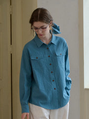 Amari Lapel Plaid 100% Cotton Shirt