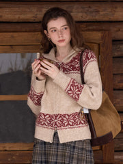 Novalee V-Neck Wool Cardigan