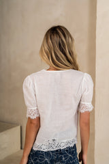 Kora Lace Trim Blouse
