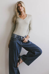 Iris Basic Top in Sage