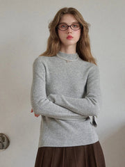 Abby Mock Neck Ribbed Sweater