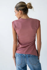 Johny Asymmetrical Top in Marsala