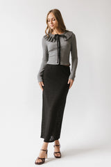 Gen Collared Top in Grey