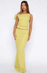 Top To Bottom Maxi Skirt Limeade