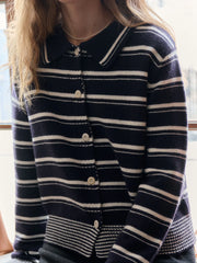 Sloan Polo Collar Wool Cardigan