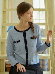 Willa Round Neck Knitted Cardigan