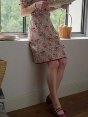 Elise Floral Midi Split Skirt