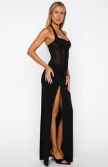 Champagne Promises Maxi Dress Black