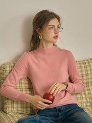 Kamari Mock Neck 100% Wool Slim Fit Knit Sweater