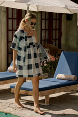 Alba Button Up in Navy