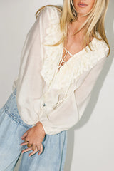 Calispell Sheer Collared Blouse