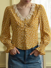 Laurel V-Neck Floral Blouse