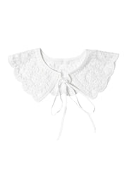 Alba White Detachable Collar