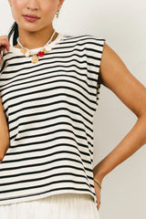 Kaycie Muscle Tee in Black
