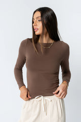 Theresa Top in Brown