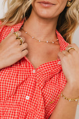 Lea Gingham Blouse