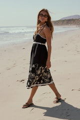 Etta Embroidered Midi Dress