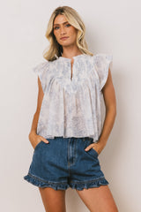 Leia Blouse in Blue