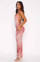 No Later Maxi Skirt Peach Nectar