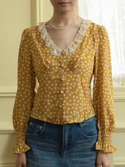 Laurel V-Neck Floral Blouse