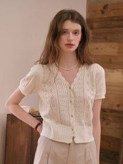 Harlow V-Neck Knit Cardigan