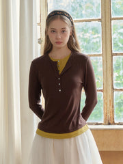 Anaya Round Neck Skin-Friendly Lyocell Merino Top