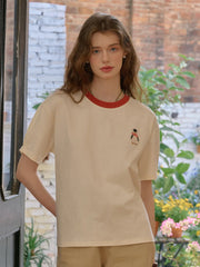 Poppy Round Neck 100% Cotton T-shirt