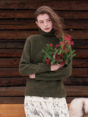 Zayla Turtleneck 100% Wool Sweater