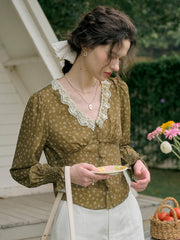 Laurel V-Neck Floral Blouse