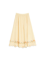 Ashley Floral Embroidery 100% Cotton Skirt