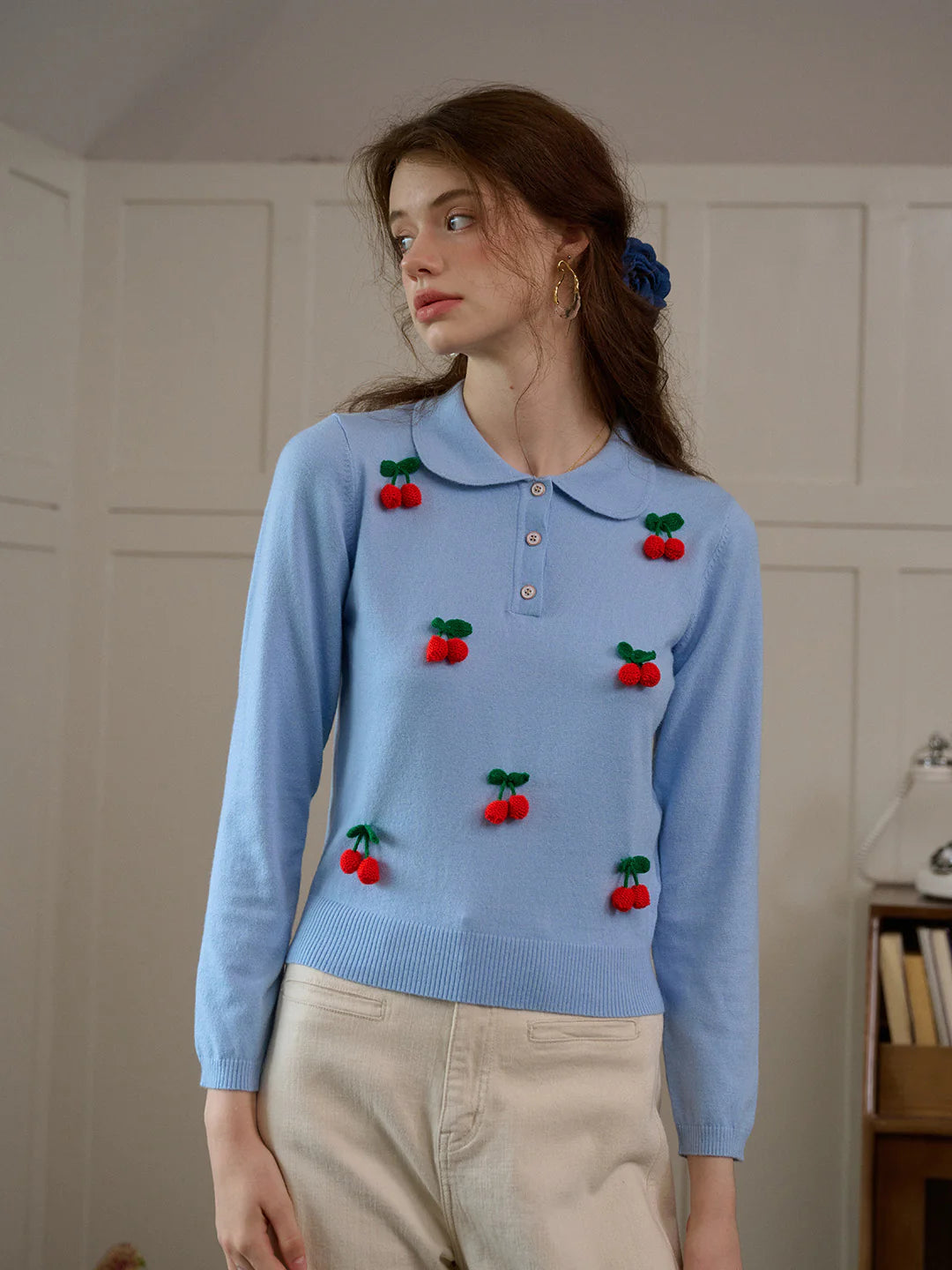 Daniela Customized Jacquard Pullover Sweater