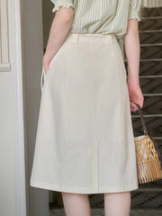 Kinslee Micro A Line Slit Tie Skirt