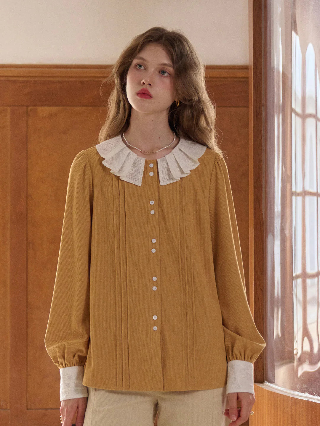 Braelynn Peter Pan Collar Blouse