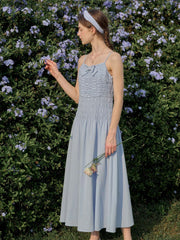 Kaylani Square Neck Bow Suspender Dress