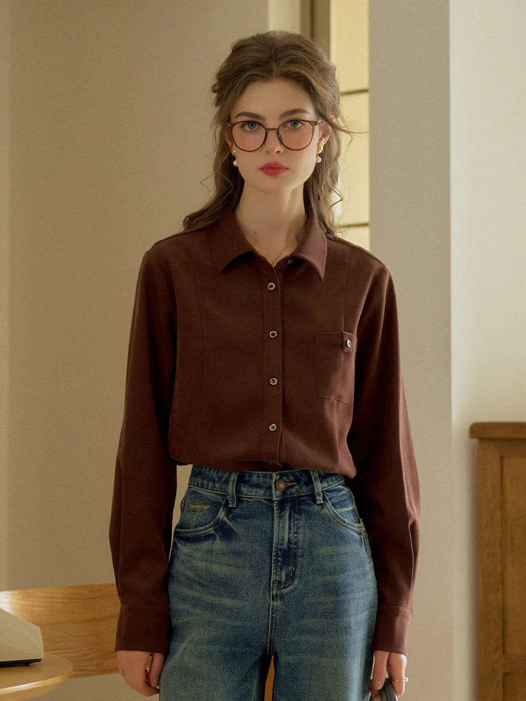 Novah V-Neck Pocket Shirt