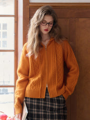 Halle Ribbed Hooded Cardigan