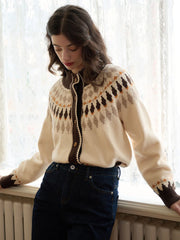 Zoey Classic Fair Isle Contrast Sweater