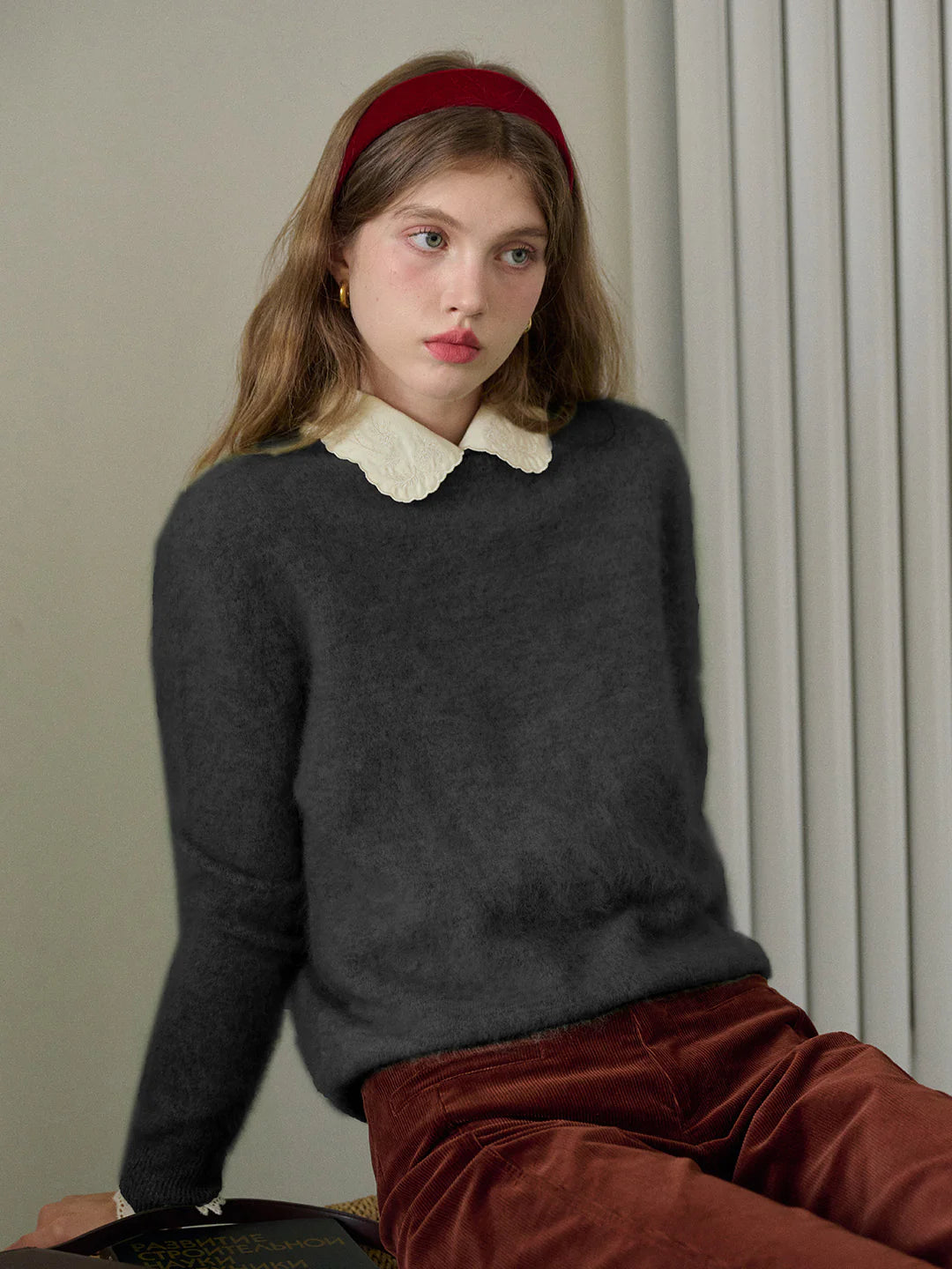 Izabella Round Neck Wool Sweater