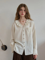 Kaitlyn V-Neck Lyocell Blouse