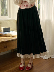 Ophelia Contrasting Lace Skirt