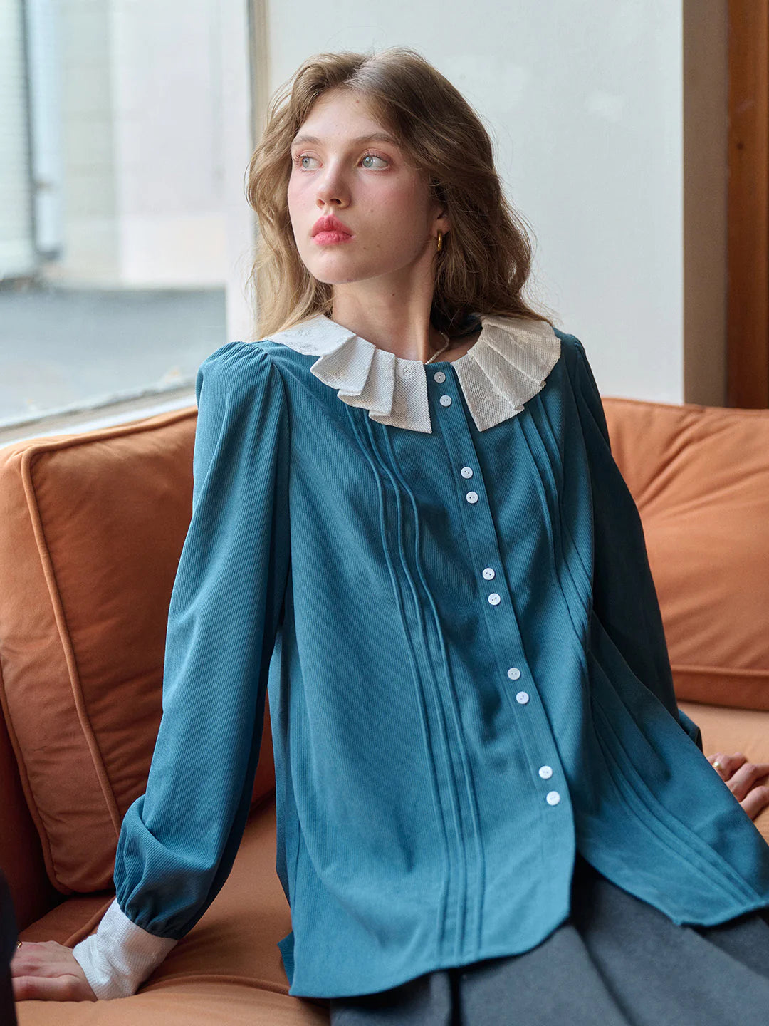 Braelynn Peter Pan Collar Blouse