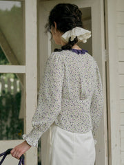 Laurel V-Neck Floral Blouse