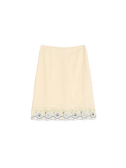 Annie Color Embroidery 100% Cotton Skirt