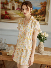 Annie Butterfly Printed Pajama Top