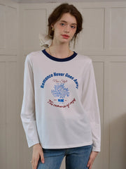 Mallory Round Neck Pattern Top