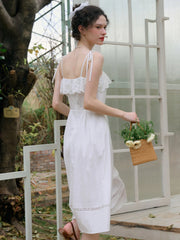 Milena Round Neck Suspender Dress