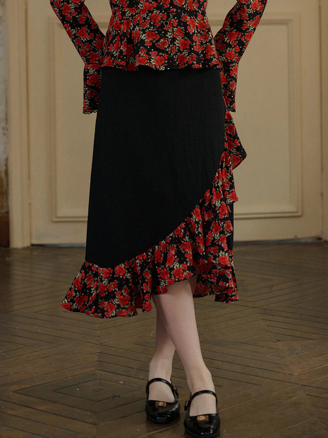 Ximena Floral Fishtail Skirt