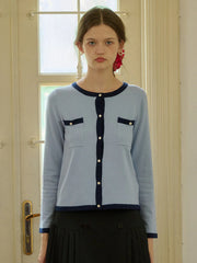 Willa Round Neck Knitted Cardigan