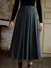 Linda Versatile Silhouette A-line Pleats Skirt